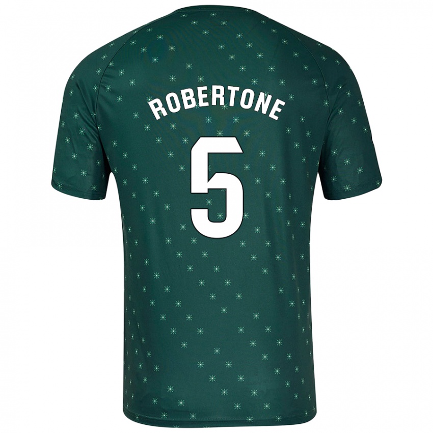 Kinder Lucas Robertone #5 Dunkelgrün Auswärtstrikot Trikot 2024/25 T-Shirt Schweiz