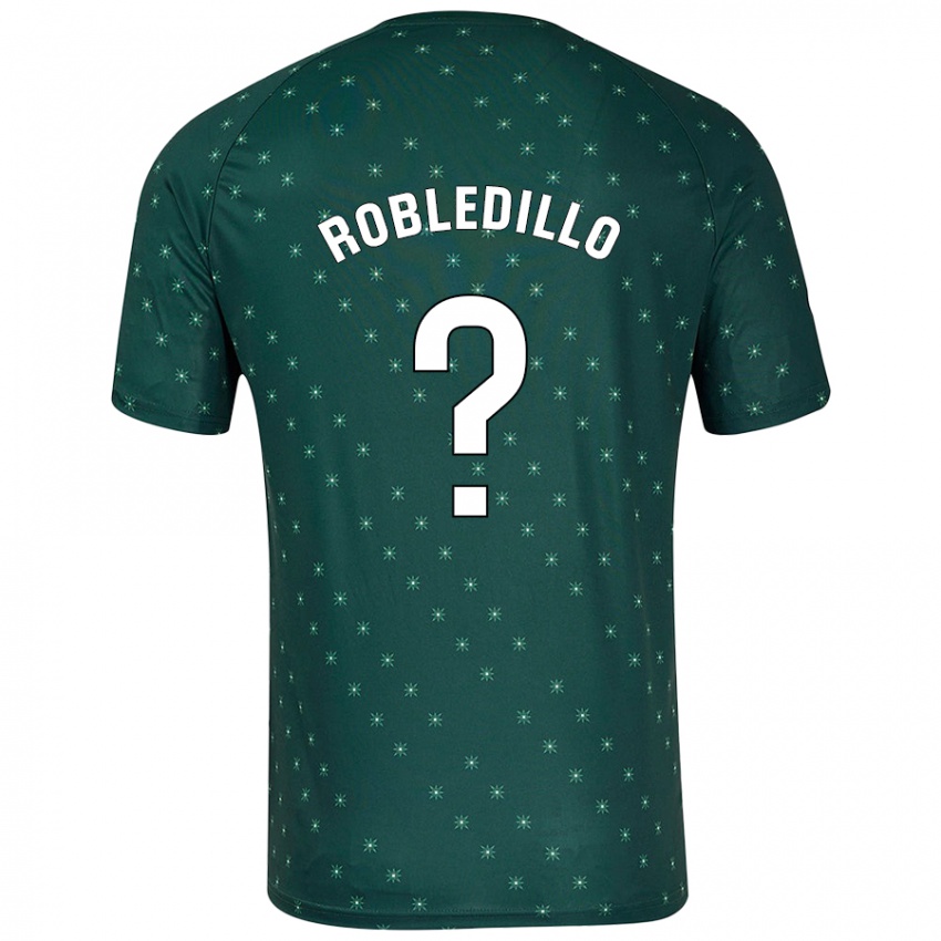 Kinder Pedro Robledillo #0 Dunkelgrün Auswärtstrikot Trikot 2024/25 T-Shirt Schweiz