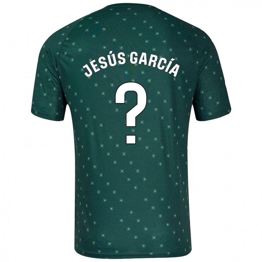 Kinder Jesús García #0 Dunkelgrün Auswärtstrikot Trikot 2024/25 T-Shirt Schweiz