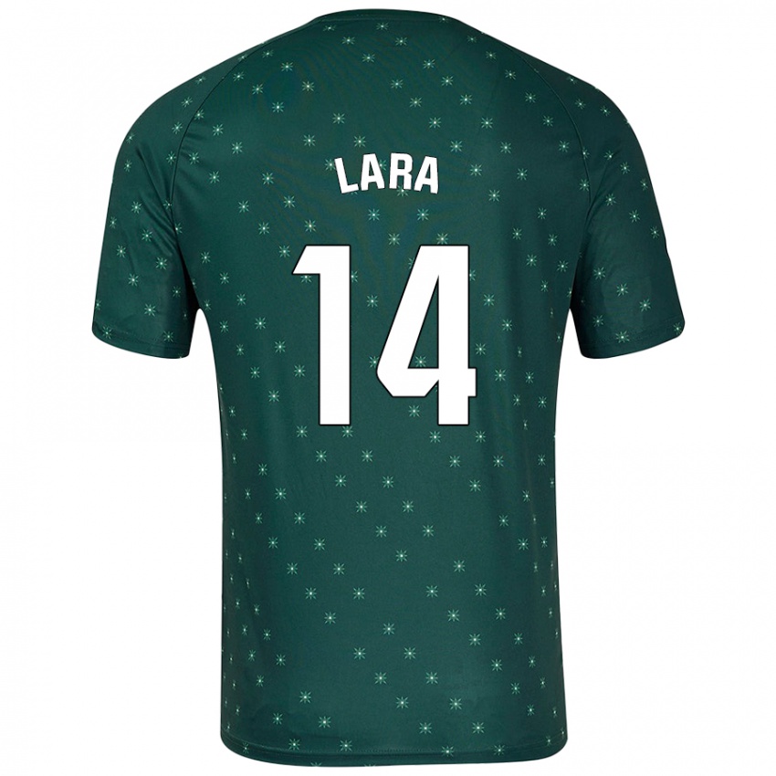 Kinder Luis Lara #14 Dunkelgrün Auswärtstrikot Trikot 2024/25 T-Shirt Schweiz