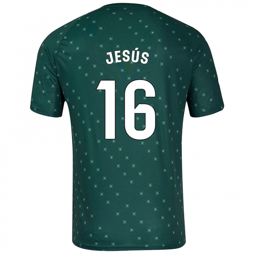 Kinder Antonio Jesús #16 Dunkelgrün Auswärtstrikot Trikot 2024/25 T-Shirt Schweiz