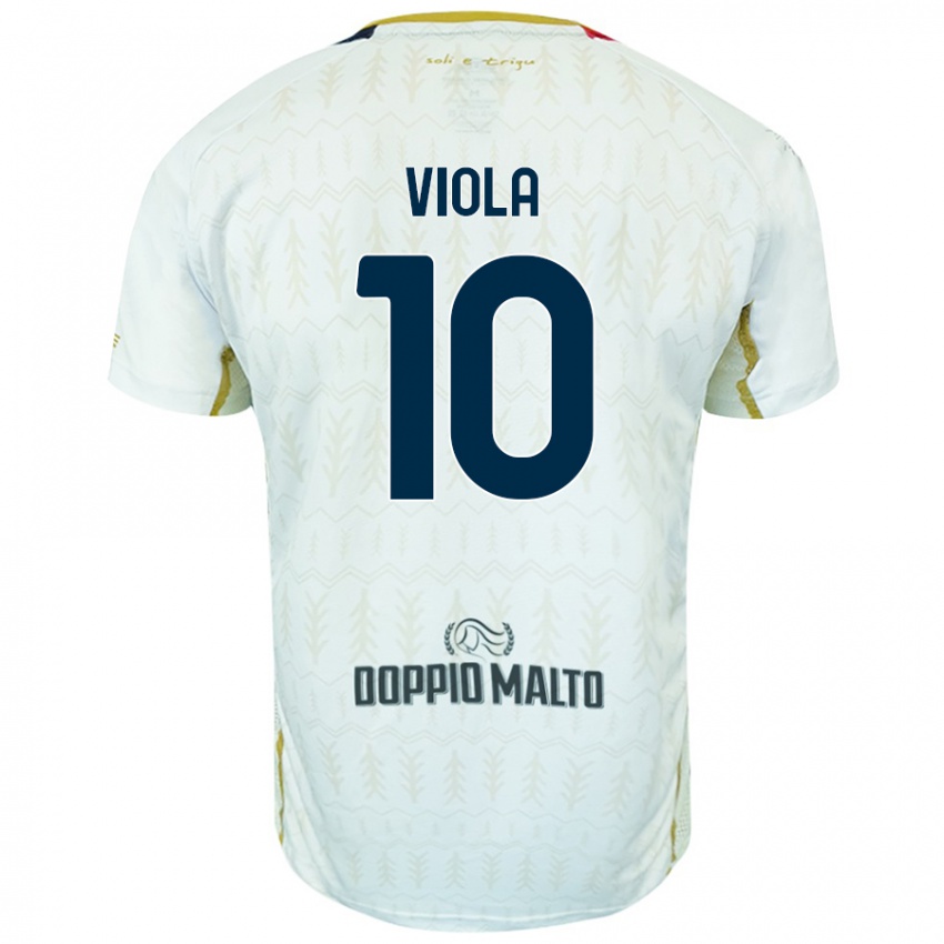 Kinder Nicolas Viola #10 Weiß Auswärtstrikot Trikot 2024/25 T-Shirt Schweiz