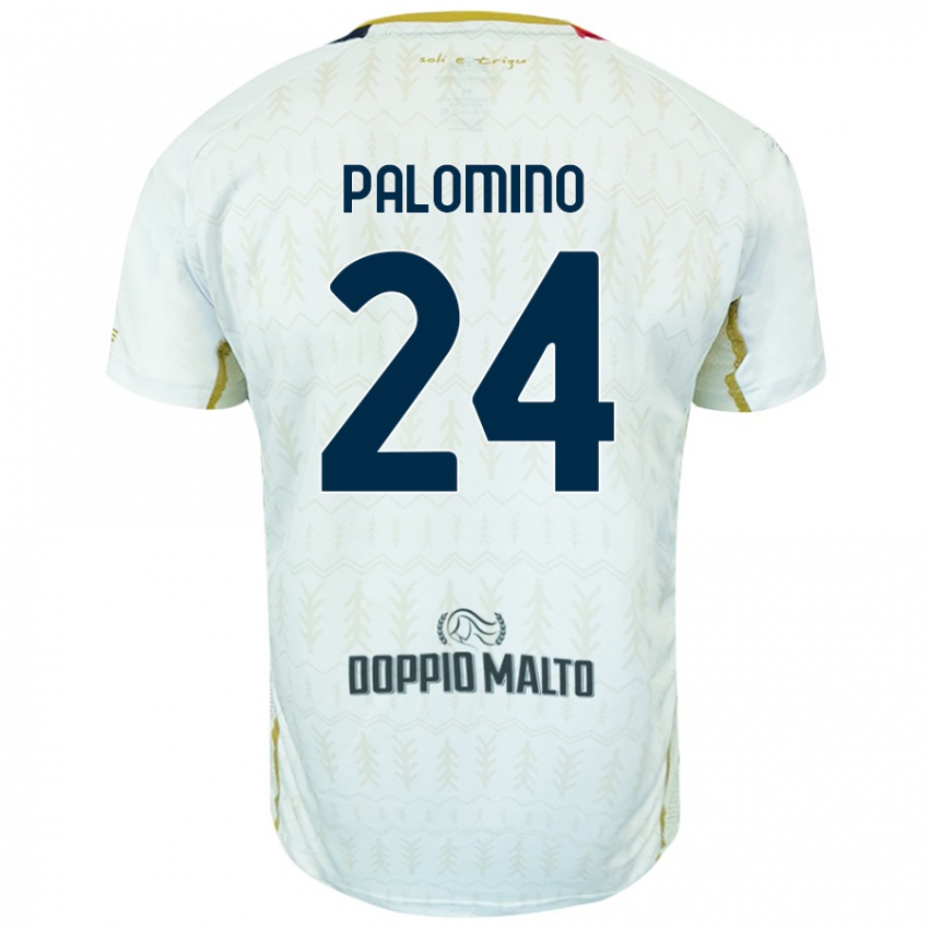 Kinder José Luis Palomino #24 Weiß Auswärtstrikot Trikot 2024/25 T-Shirt Schweiz