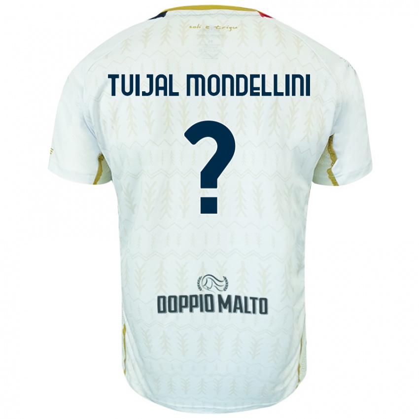 Kinder Luca Tuijal Mondellini #0 Weiß Auswärtstrikot Trikot 2024/25 T-Shirt Schweiz