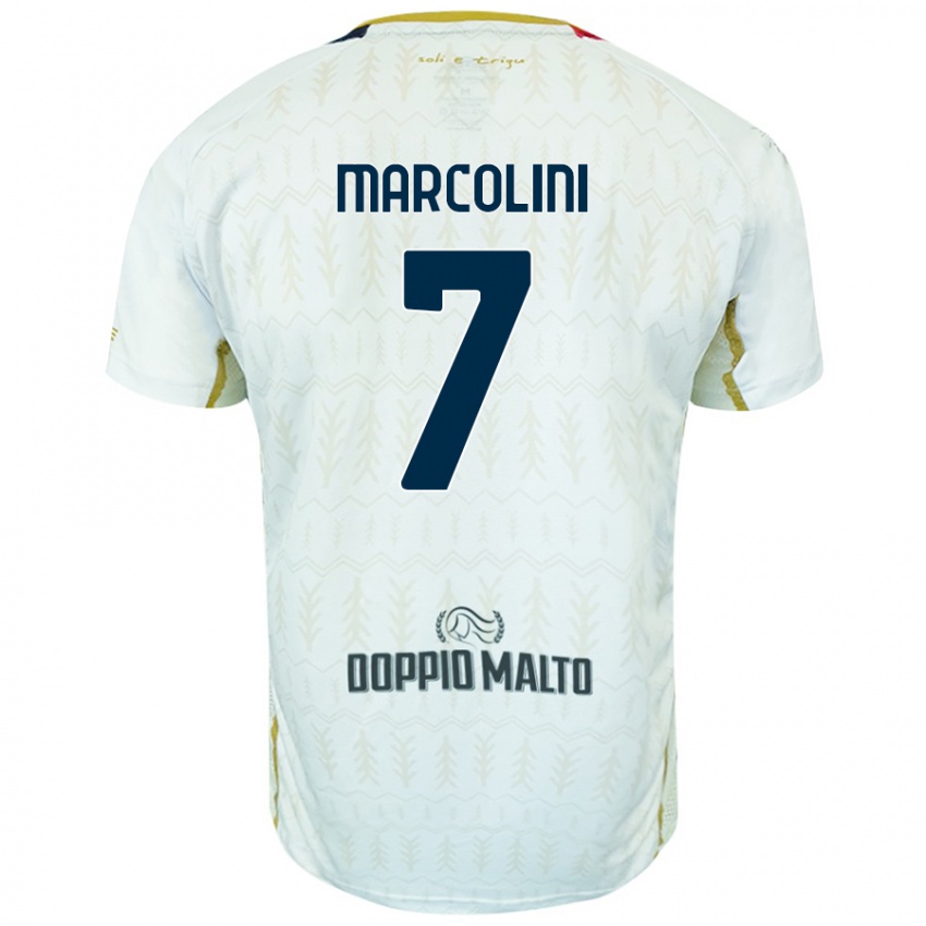 Kinder Diego Marcolini #7 Weiß Auswärtstrikot Trikot 2024/25 T-Shirt Schweiz