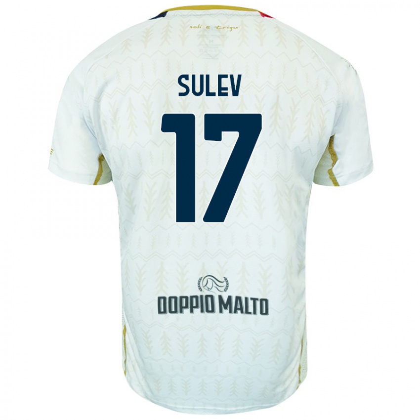 Kinder Ivan Sulev #17 Weiß Auswärtstrikot Trikot 2024/25 T-Shirt Schweiz