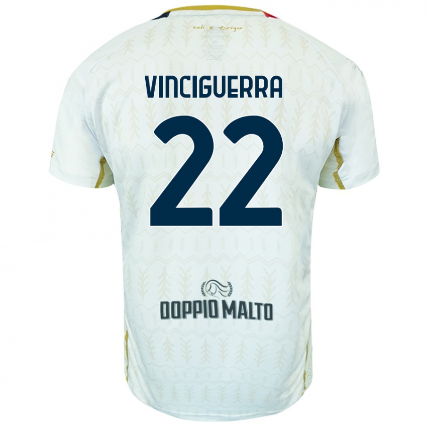 Kinder Alessandro Vinciguerra #22 Weiß Auswärtstrikot Trikot 2024/25 T-Shirt Schweiz