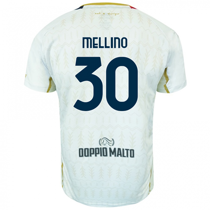 Kinder Carlo Mellino #30 Weiß Auswärtstrikot Trikot 2024/25 T-Shirt Schweiz