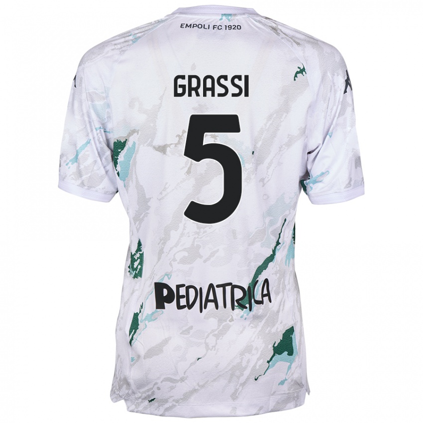 Kinder Alberto Grassi #5 Grau Auswärtstrikot Trikot 2024/25 T-Shirt Schweiz