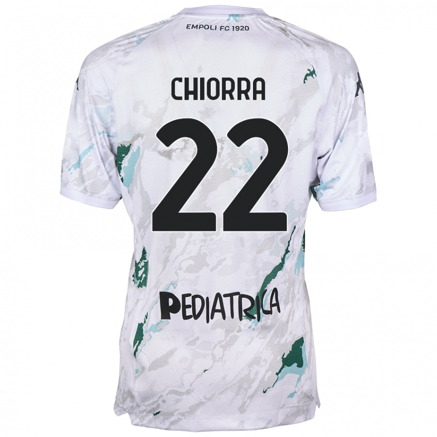 Kinder Niccolò Chiorra #22 Grau Auswärtstrikot Trikot 2024/25 T-Shirt Schweiz