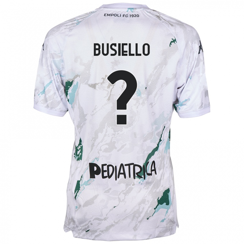 Kinder Danilo Busiello #0 Grau Auswärtstrikot Trikot 2024/25 T-Shirt Schweiz