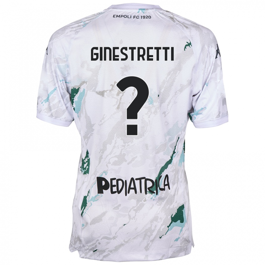 Kinder Davide Ginestretti #0 Grau Auswärtstrikot Trikot 2024/25 T-Shirt Schweiz