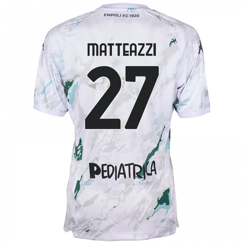 Kinder Ernesto Matteazzi #27 Grau Auswärtstrikot Trikot 2024/25 T-Shirt Schweiz