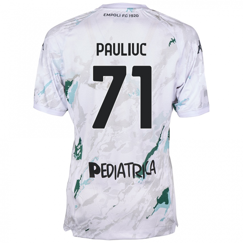 Kinder Nicolò Pauliuc #71 Grau Auswärtstrikot Trikot 2024/25 T-Shirt Schweiz