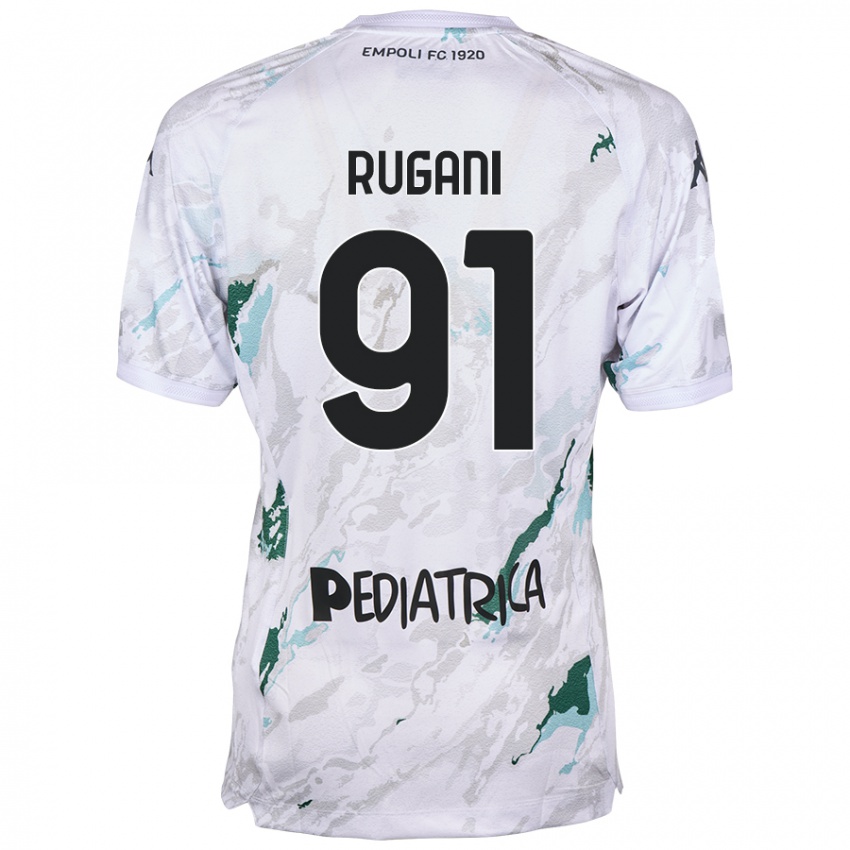 Kinder Tommaso Rugani #91 Grau Auswärtstrikot Trikot 2024/25 T-Shirt Schweiz