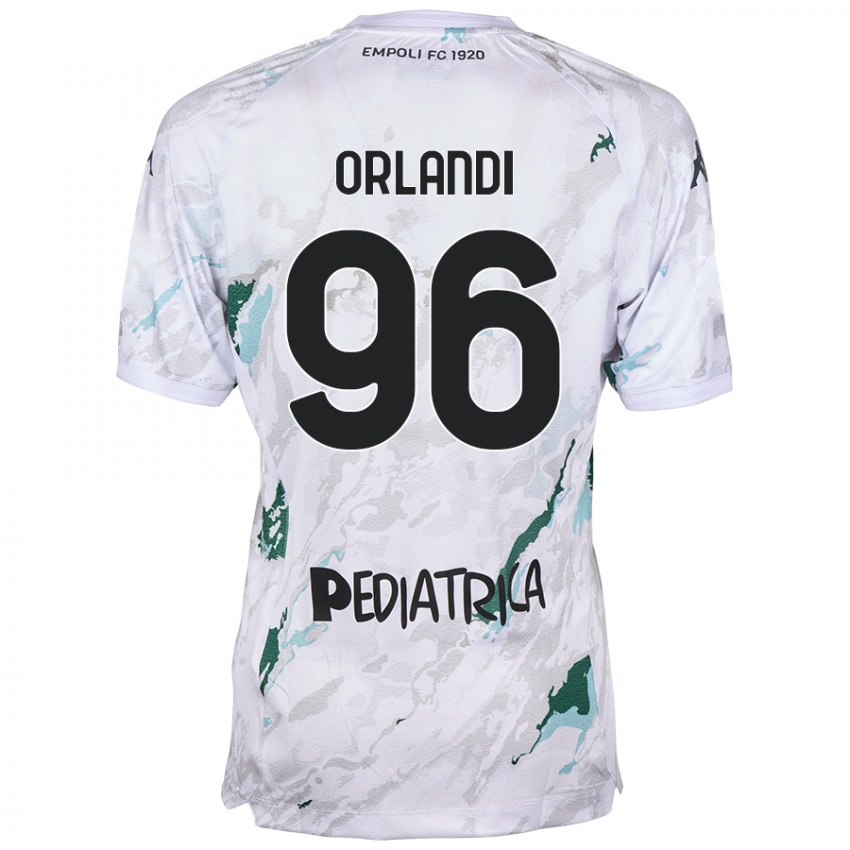 Kinder Andrea Orlandi #96 Grau Auswärtstrikot Trikot 2024/25 T-Shirt Schweiz