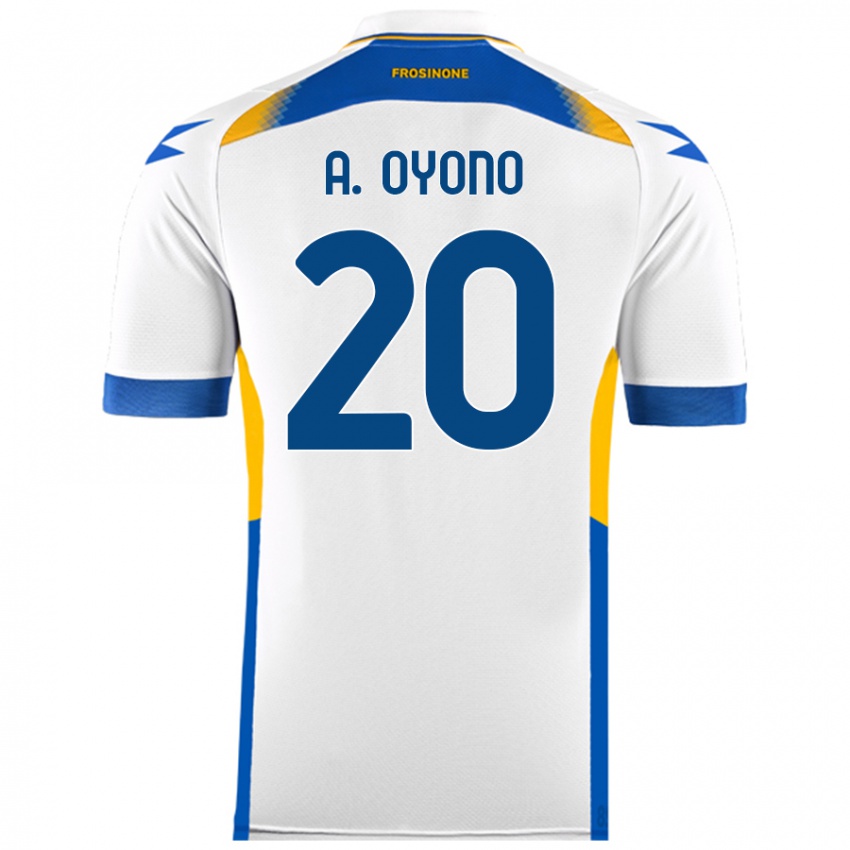 Kinder Anthony Oyono #20 Weiß Auswärtstrikot Trikot 2024/25 T-Shirt Schweiz