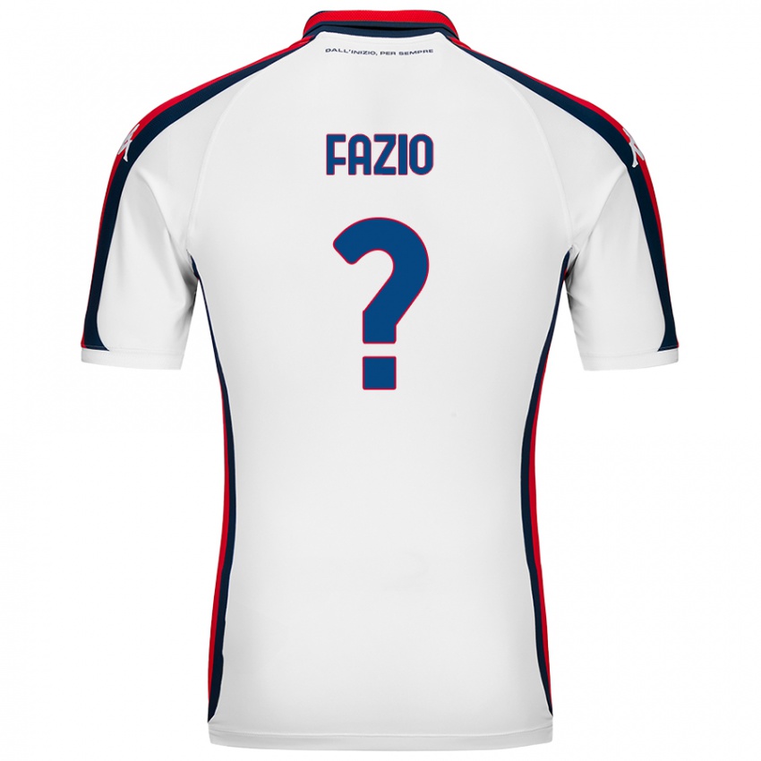 Kinder Lorenzo Fazio #0 Weiß Auswärtstrikot Trikot 2024/25 T-Shirt Schweiz