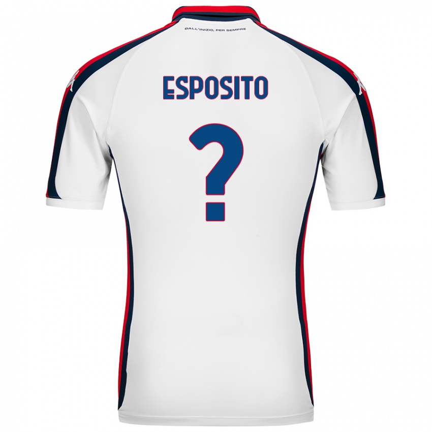 Kinder Alessandro Esposito #0 Weiß Auswärtstrikot Trikot 2024/25 T-Shirt Schweiz