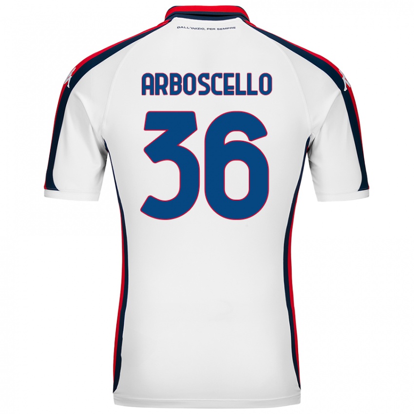 Kinder Riccardo Arboscello #36 Weiß Auswärtstrikot Trikot 2024/25 T-Shirt Schweiz