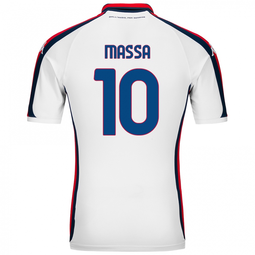 Enfant Maillot Alessandra Massa #10 Blanc Tenues Extérieur 2024/25 T-Shirt Suisse