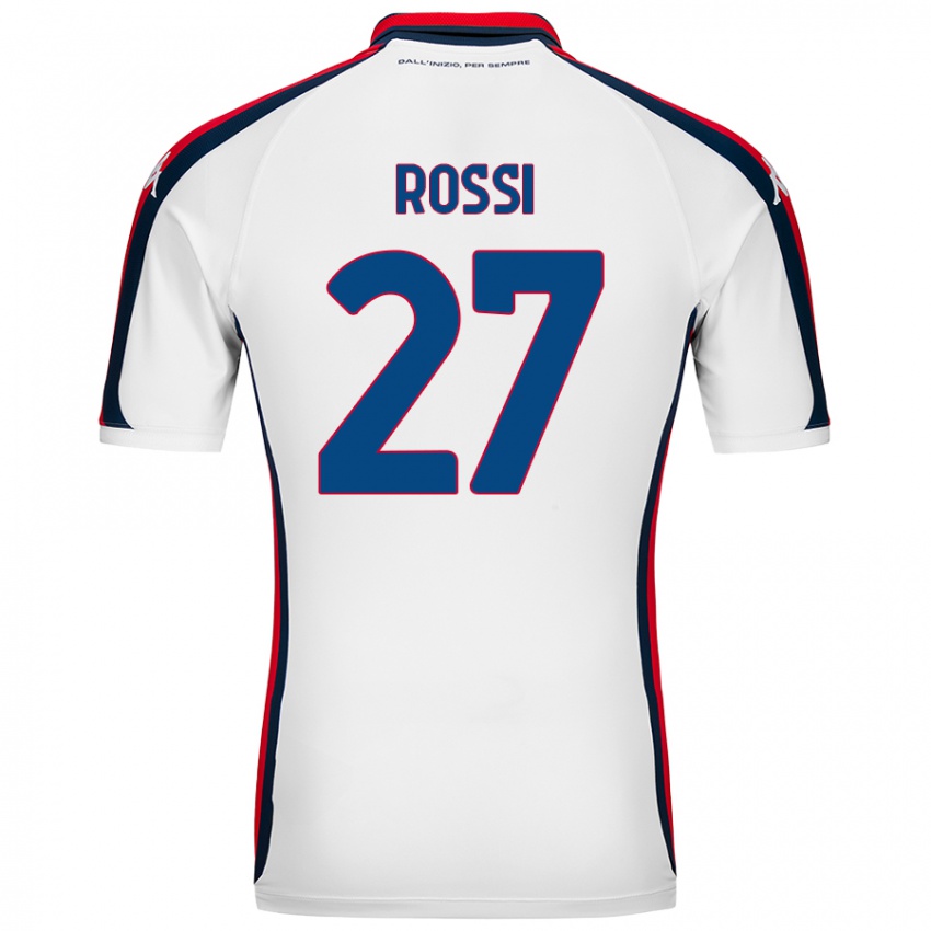 Kinder Lucrezia Rossi #27 Weiß Auswärtstrikot Trikot 2024/25 T-Shirt Schweiz