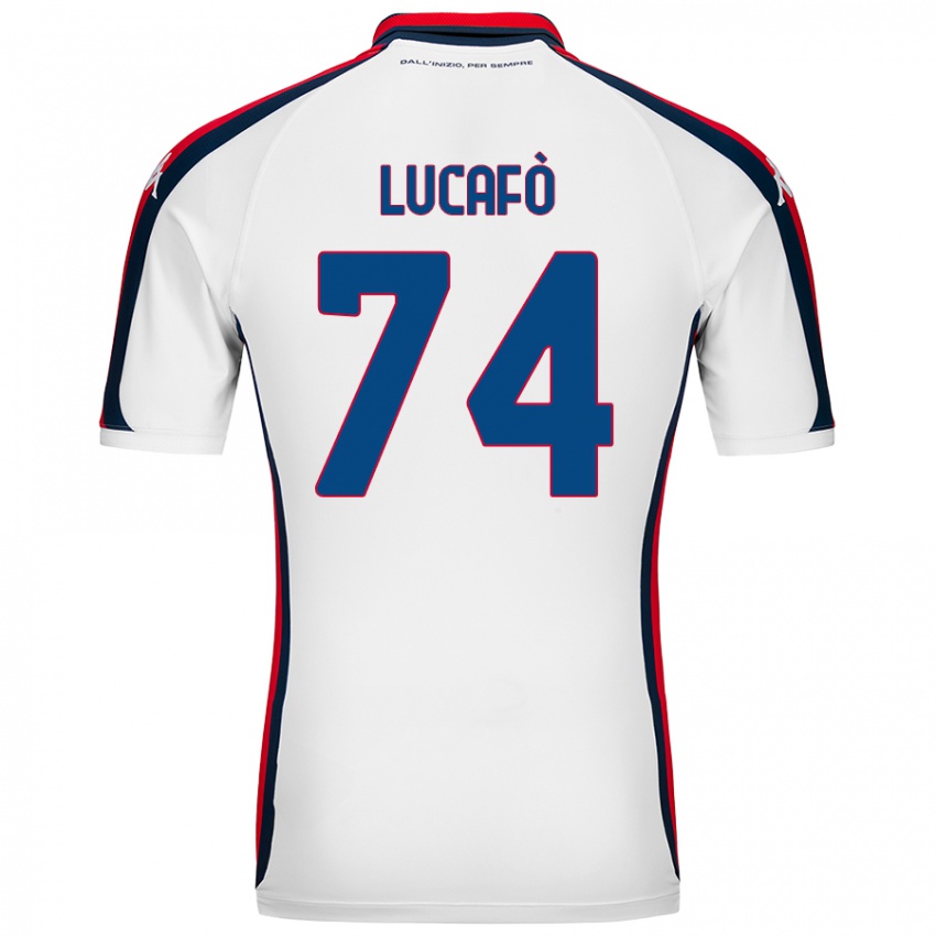 Kinder Sara Lucafò #74 Weiß Auswärtstrikot Trikot 2024/25 T-Shirt Schweiz