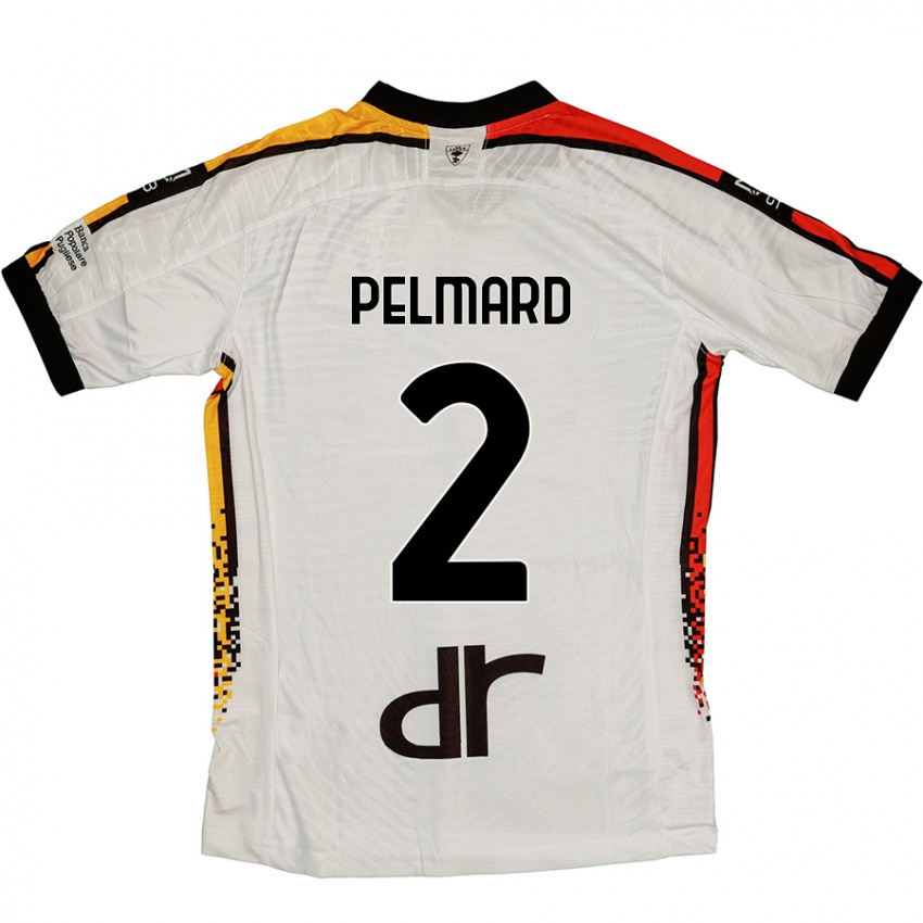 Kinder Andy Pelmard #2 Weiß Schwarz Auswärtstrikot Trikot 2024/25 T-Shirt Schweiz