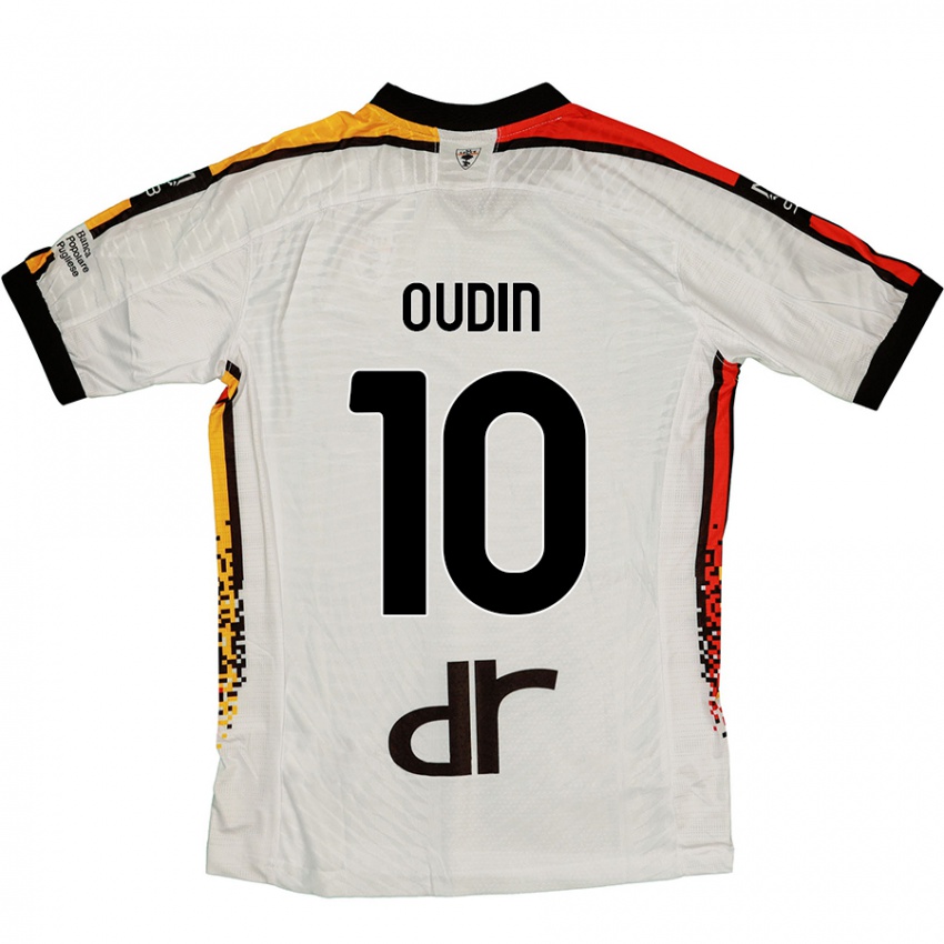 Kinder Rémi Oudin #10 Weiß Schwarz Auswärtstrikot Trikot 2024/25 T-Shirt Schweiz