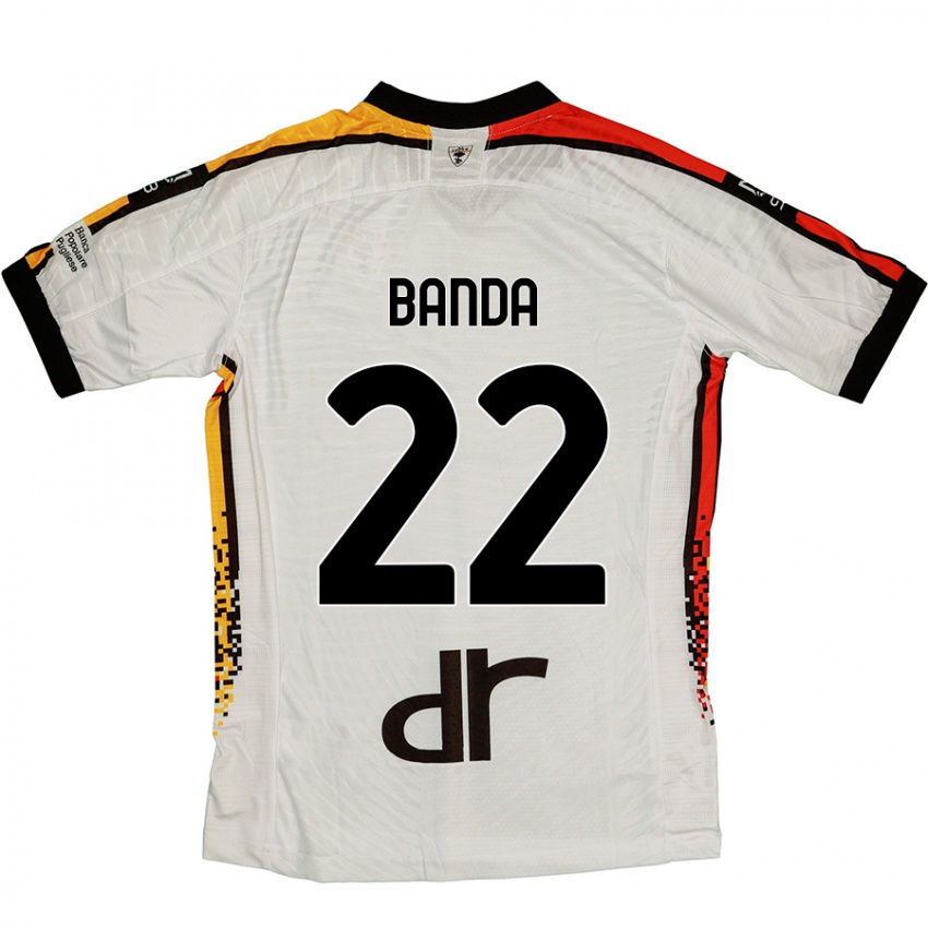 Kinder Lameck Banda #22 Weiß Schwarz Auswärtstrikot Trikot 2024/25 T-Shirt Schweiz