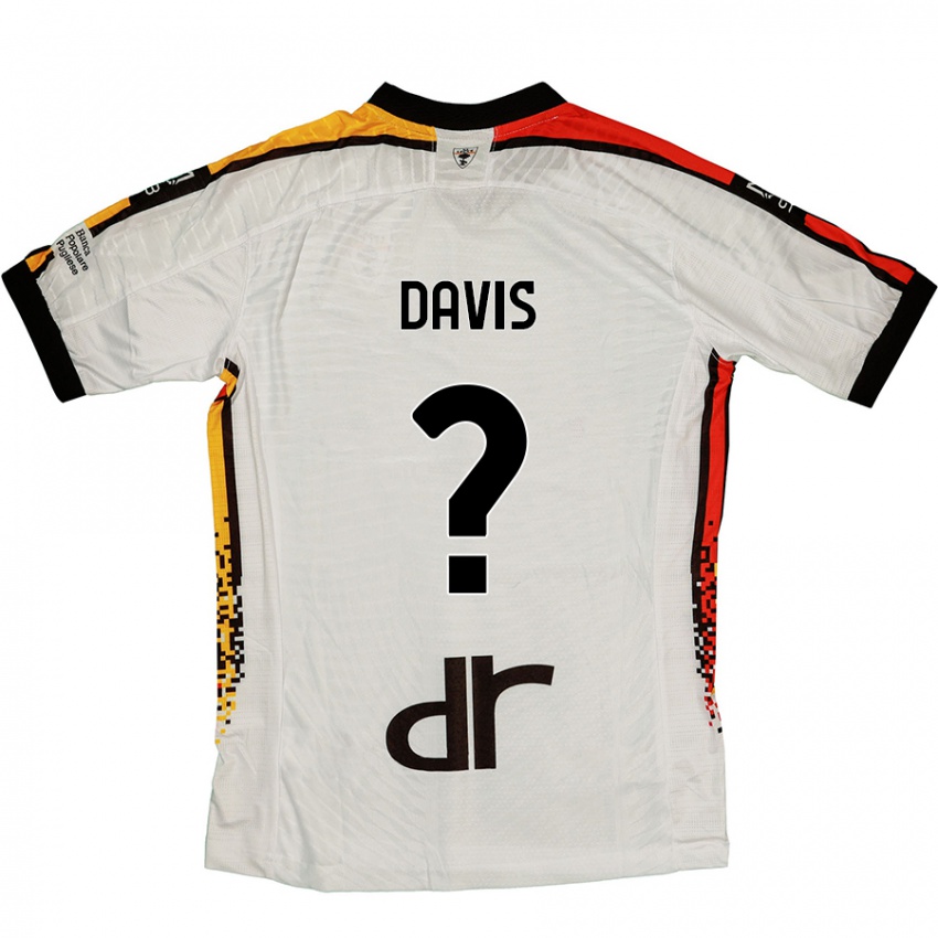 Kinder Sammi Davis #0 Weiß Schwarz Auswärtstrikot Trikot 2024/25 T-Shirt Schweiz