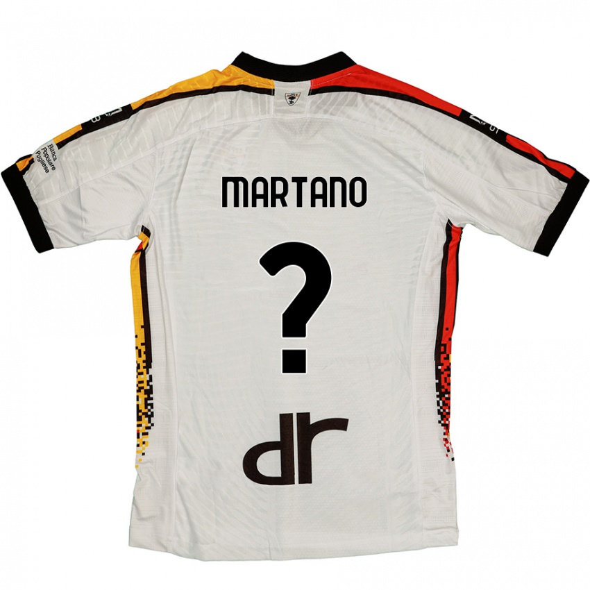 Kinder Diego Martano #0 Weiß Schwarz Auswärtstrikot Trikot 2024/25 T-Shirt Schweiz