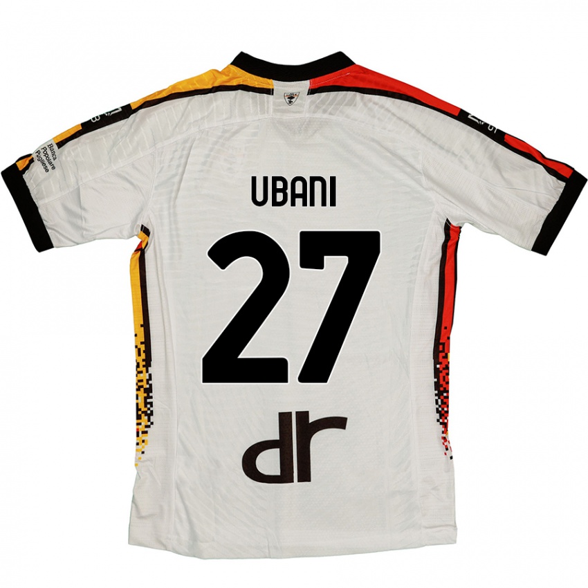 Kinder Marlon Ubani #27 Weiß Schwarz Auswärtstrikot Trikot 2024/25 T-Shirt Schweiz