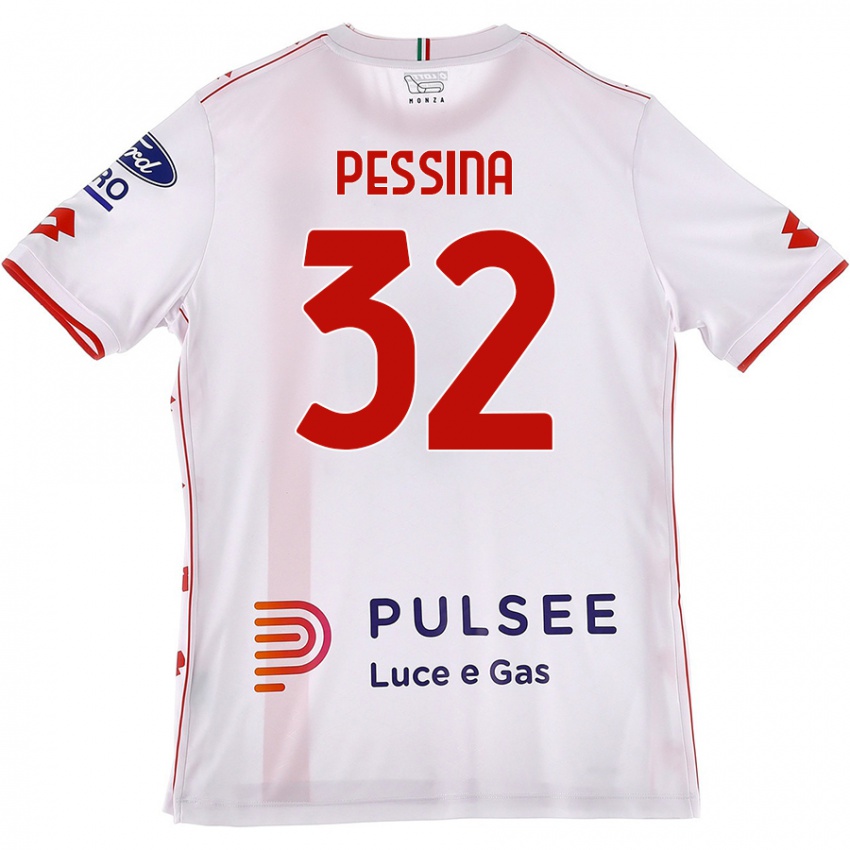 Kinder Matteo Pessina #32 Weiß Rot Auswärtstrikot Trikot 2024/25 T-Shirt Schweiz