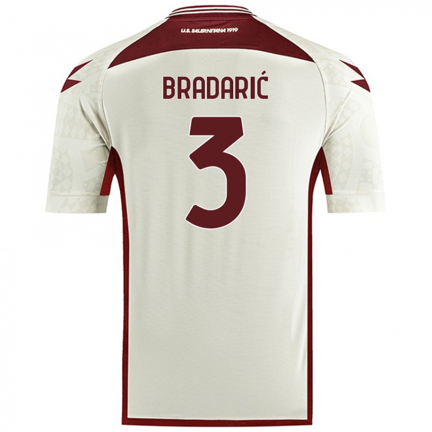 Kinder Domagoj Bradarić #3 Cremefarben Auswärtstrikot Trikot 2024/25 T-Shirt Schweiz