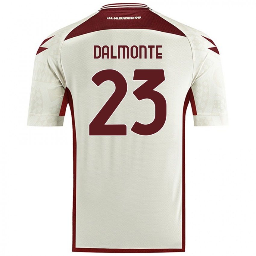 Kinder Nicola Dalmonte #23 Cremefarben Auswärtstrikot Trikot 2024/25 T-Shirt Schweiz