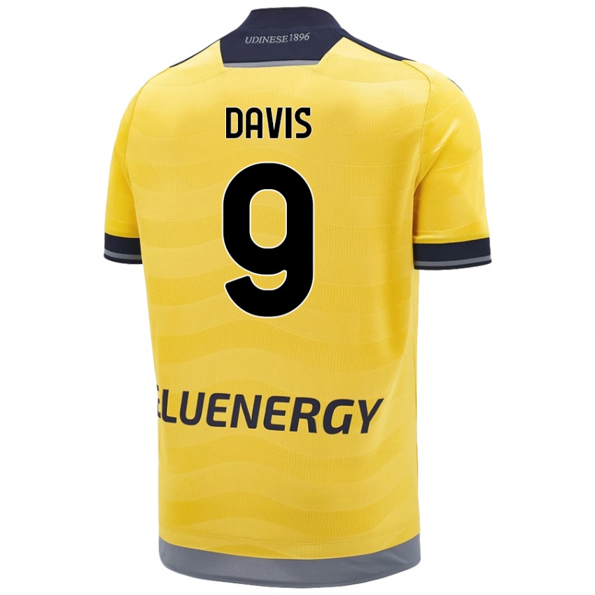 Kinder Keinan Davis #9 Golden Auswärtstrikot Trikot 2024/25 T-Shirt Schweiz