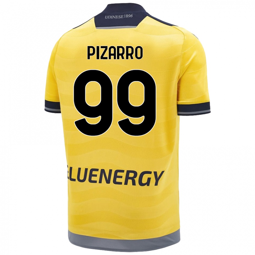 Kinder Damián Pizarro #99 Golden Auswärtstrikot Trikot 2024/25 T-Shirt Schweiz