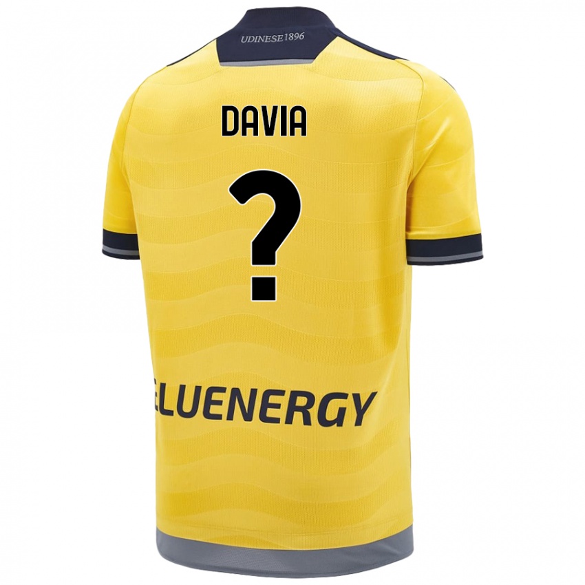 Kinder Emiliano Davia #0 Golden Auswärtstrikot Trikot 2024/25 T-Shirt Schweiz