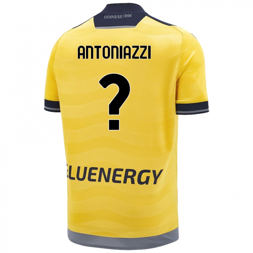 Kinder Samuele Antoniazzi #0 Golden Auswärtstrikot Trikot 2024/25 T-Shirt Schweiz