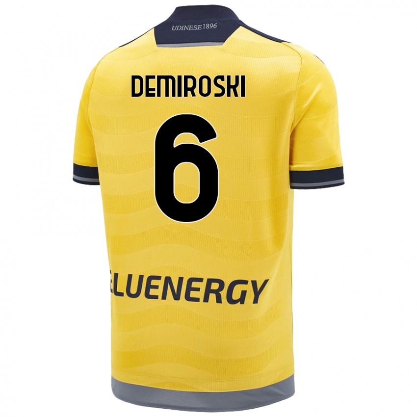 Kinder Shenol Demiroski #6 Golden Auswärtstrikot Trikot 2024/25 T-Shirt Schweiz