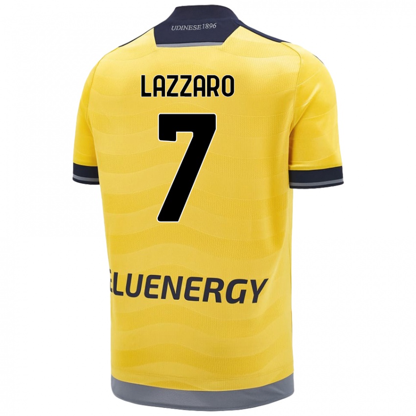 Kinder Davide Lazzaro #7 Golden Auswärtstrikot Trikot 2024/25 T-Shirt Schweiz