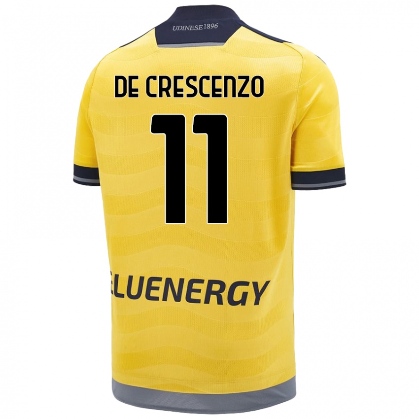 Kinder Marco De Crescenzo #11 Golden Auswärtstrikot Trikot 2024/25 T-Shirt Schweiz