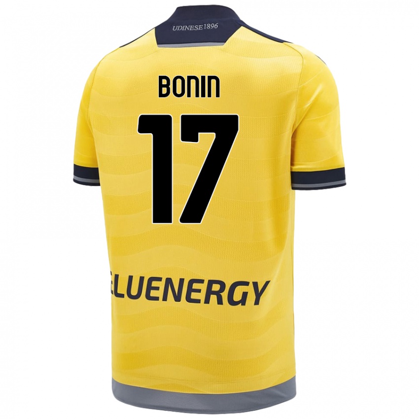 Kinder Luca Bonin #17 Golden Auswärtstrikot Trikot 2024/25 T-Shirt Schweiz