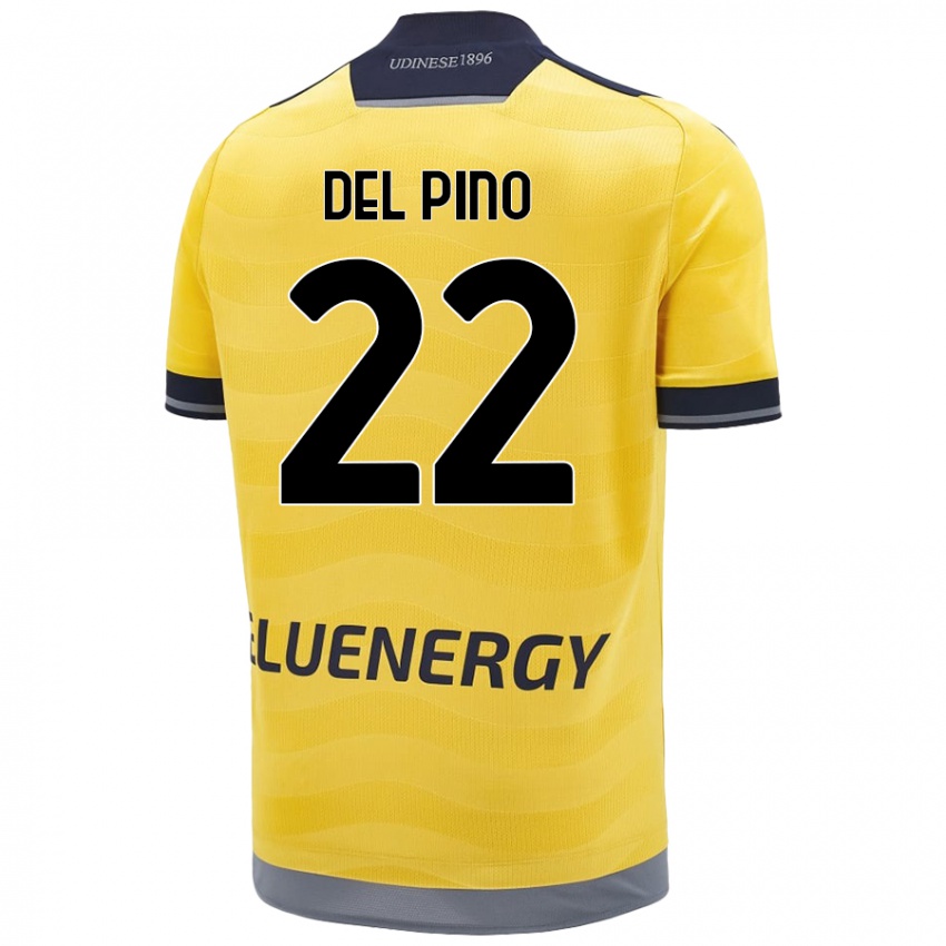 Kinder Lorenzo Del Pino #22 Golden Auswärtstrikot Trikot 2024/25 T-Shirt Schweiz