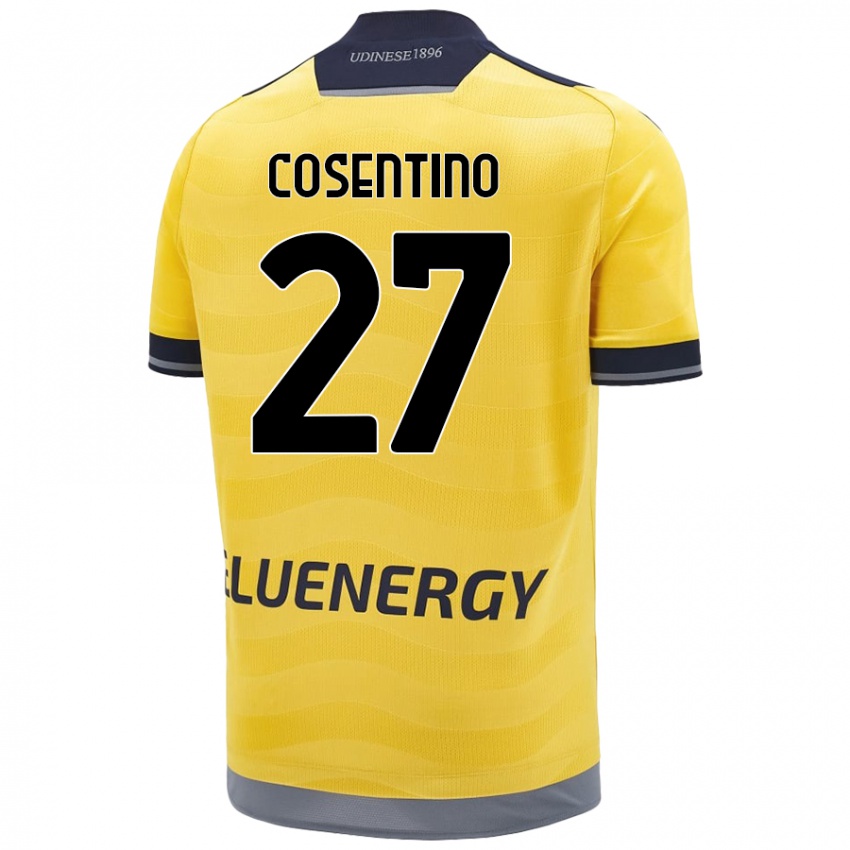 Kinder Sergio Cosentino #27 Golden Auswärtstrikot Trikot 2024/25 T-Shirt Schweiz