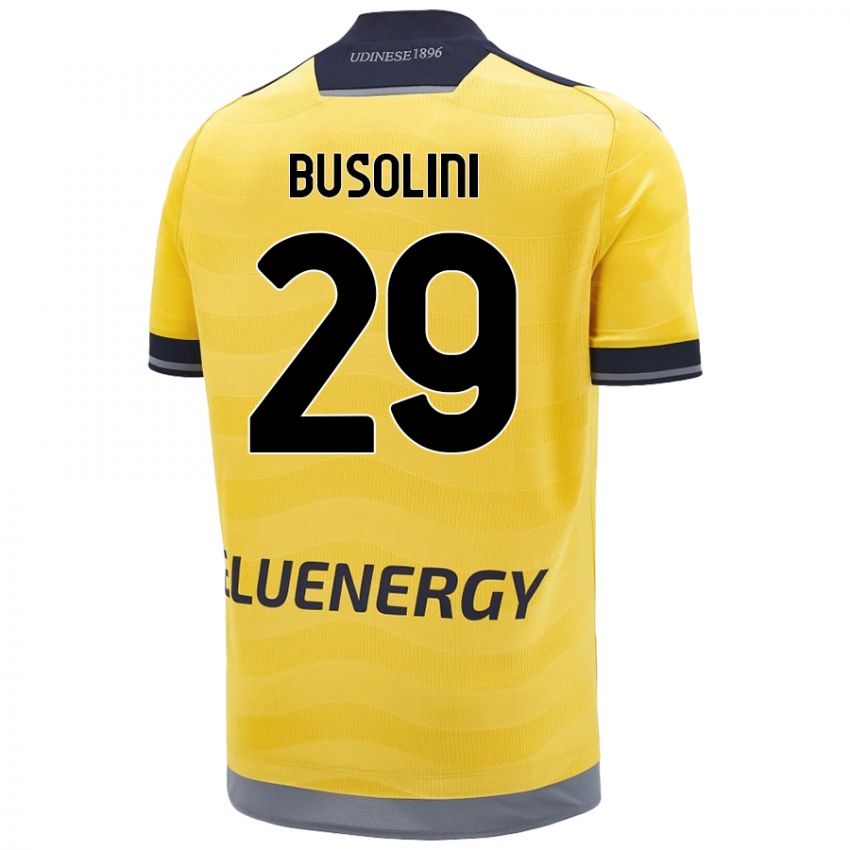 Kinder Alessandro Busolini #29 Golden Auswärtstrikot Trikot 2024/25 T-Shirt Schweiz