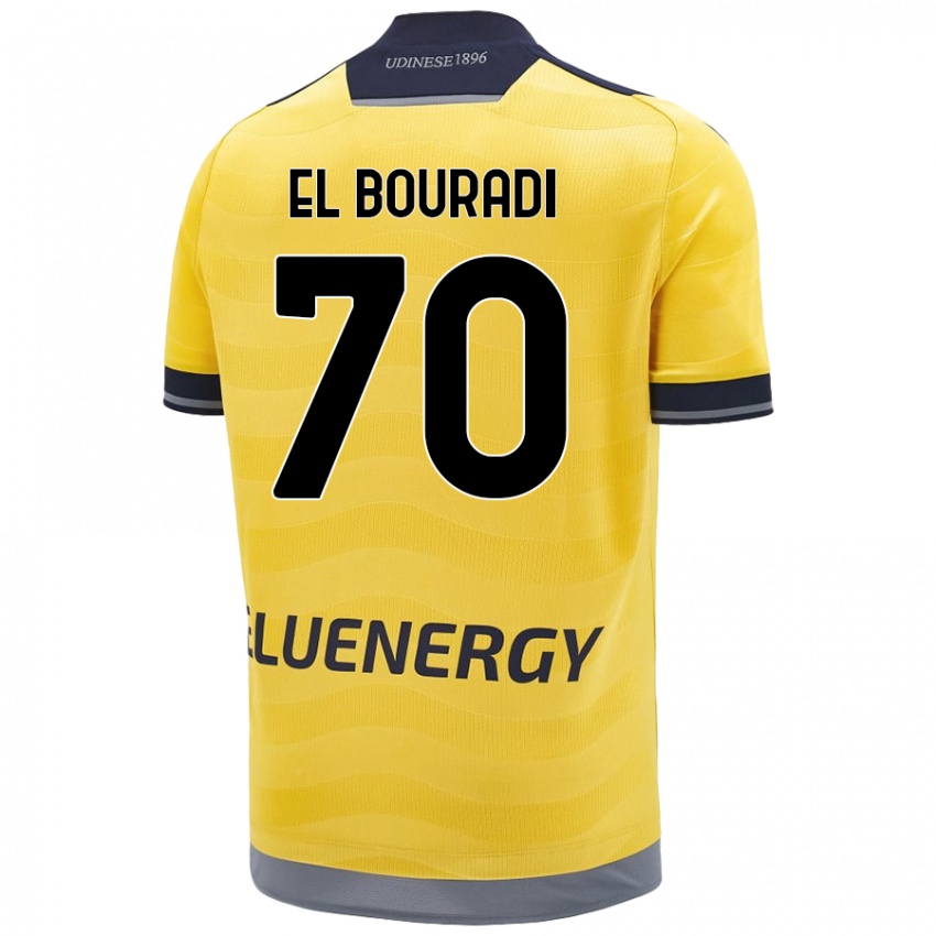 Kinder Walid El Bouradi #70 Golden Auswärtstrikot Trikot 2024/25 T-Shirt Schweiz