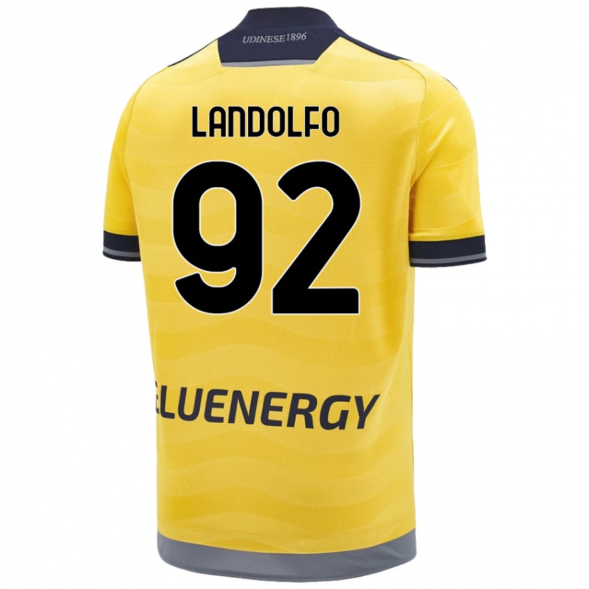 Kinder Tommaso Landolfo #92 Golden Auswärtstrikot Trikot 2024/25 T-Shirt Schweiz