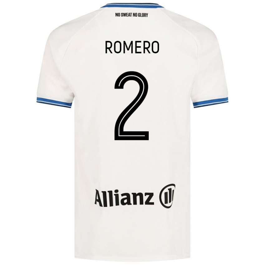 Enfant Maillot Zaid Romero #2 Blanc Tenues Extérieur 2024/25 T-Shirt Suisse